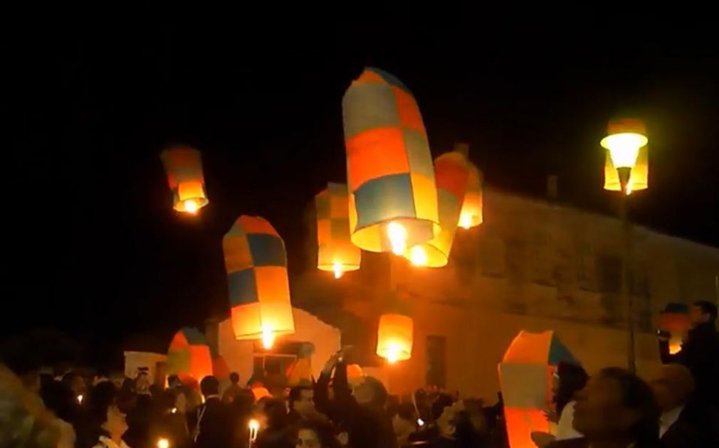 Η Πασχαλιάτικη νύχτα με τα αερόστατα στο Λεωνίδιο